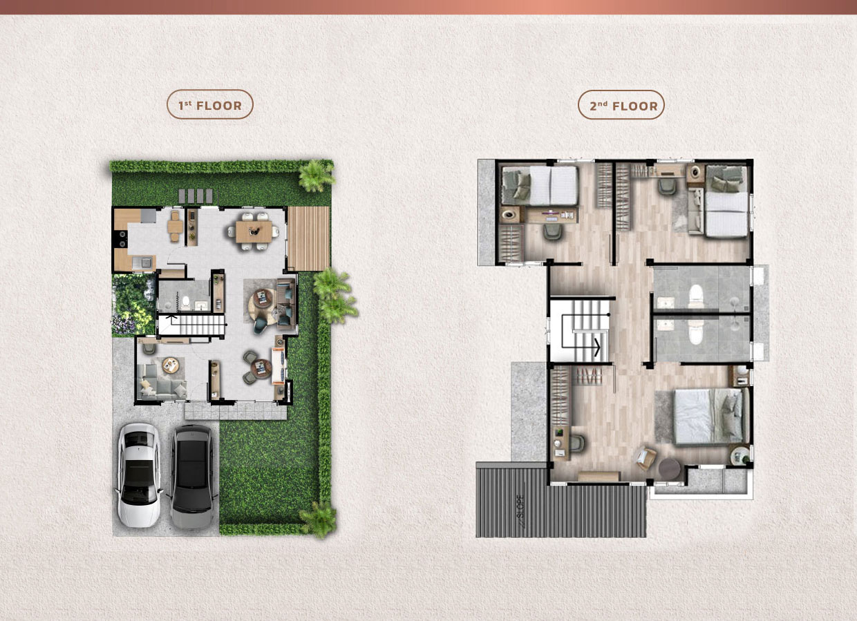 ผังพื้นชั้น 1 TREECY A
