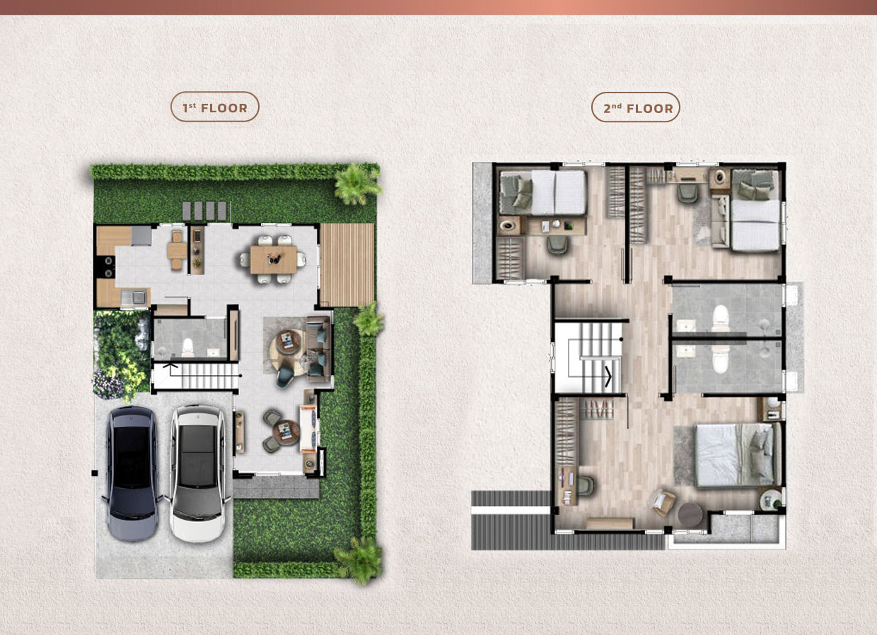 ผังพื้นชั้น 1 TREECY B